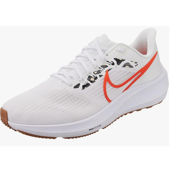 NIKE Women's air zoom Pegasus 39, White Team Orange Platinum Tint, 6 - Picture 1 of 10